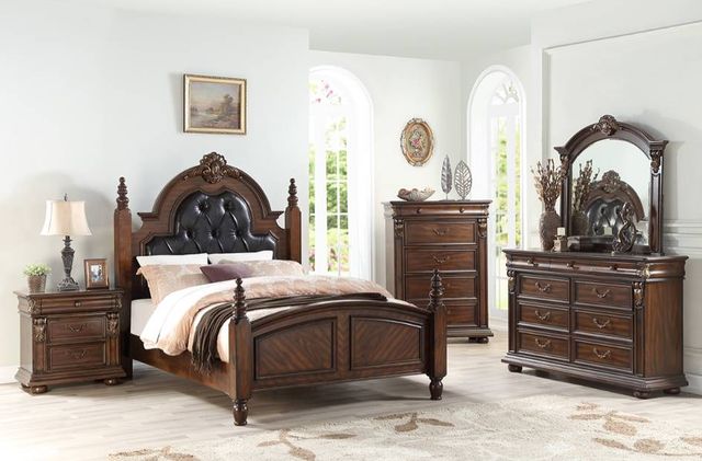 Mazin Furniture Othello Rich Cherry Dresser Mirror-1