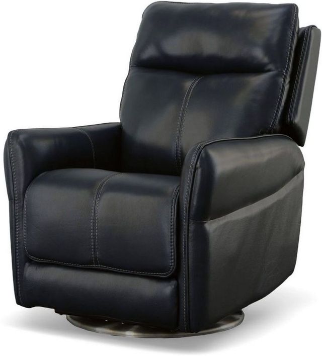 Flexsteel® Spin Swivel Power Recliner with Power Headrest and Lumbar-2