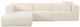 TOV Furniture Tarra 3-Piece Cream Fluffy Oversized Left-Arm Facing Sectional and Chaise-3