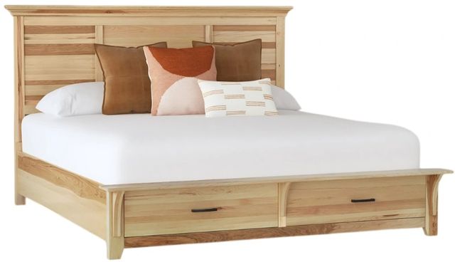 A-America® Gallagher Natural King Storage Panel Bed-0