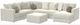 Jackson Furniture Ritzy 7-Piece Bone Right-Arm Facing Sectional with Ottoman-0