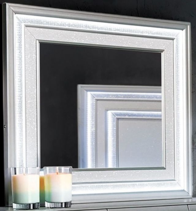 Furniture of America® Galea Gray Dresser Mirror with LED-0