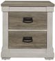 Mazin Furniture Arcadia White & Weathreed Gray Nightstand-0
