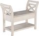 Sunny Designs™ Marble White Accent Bench with Storage-0