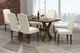 Titus Furniture Distressed Walnut And Beige 7 Piece Dining Set-0