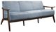 Homelegance® Carlson Blue Gray/Dark Walnut Sofa-0