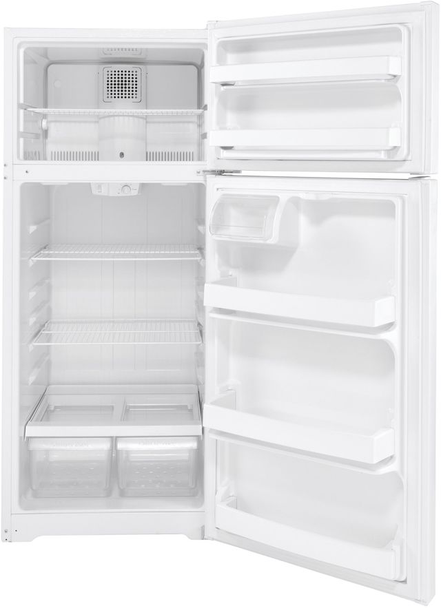 GE® 28" 17.5 Cu. Ft. ENERGY STAR® White Top Freezer Refrigerator-1