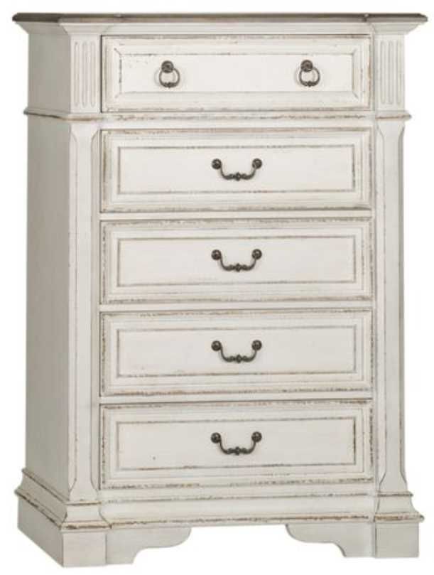 Liberty Furniture Abbey Park 5-Piece Antique White Queen Bed Set-3