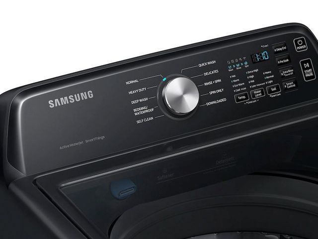 Samsung 4.6 Cu. Ft. Brushed Black ActiveWave™ Agitator Top Load Washer-2