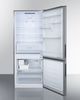 Summit® 14.8 Cu. Ft. Stainless Steel Wide Built In Bottom Freezer Refrigerator-1