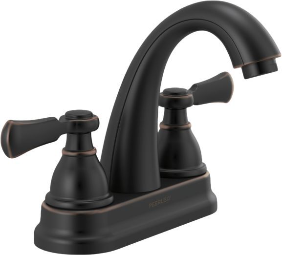 Peerless Elmhurst® Oil Rubbed Bronze 4" 2-Handle Centerset Bathroom Faucet-0
