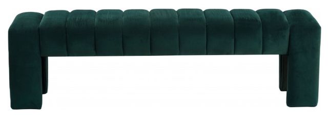 Meridian Furniture Andaz Green Velvet Bench-1