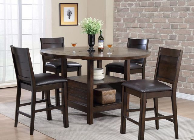 Urban Styles Furniture Madison Cappuccino Counter Height Dining Table-2