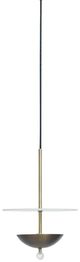 Stylecraft Bronze and Brass 14"H Wall Mount Lamp-1