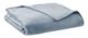 Olliix by Clean Spaces Blue Twin Antimicrobial Plush Blanket-0