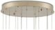 Currey & Company Lazio Multi-Drop Natural/Painted Silver Pendant Lighting-2