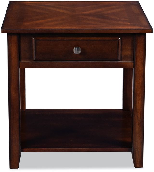Mazin Furniture Henderson Warm Wood End Table-1