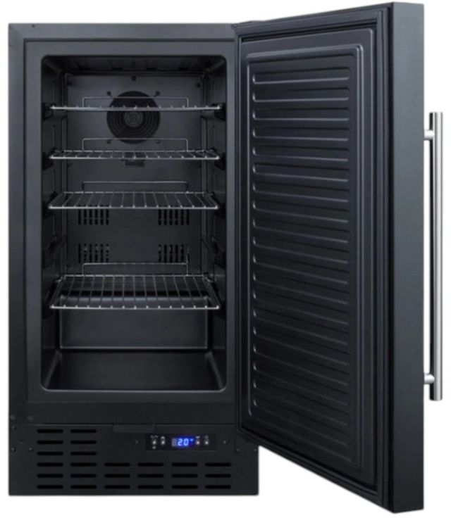 Summit® 18" 2.7 Cu. Ft. Black Upright Freezer-1