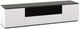 Salamander Designs® Chameleon Milan 245- White and Black Glass Speaker Integrated Cabinet-0