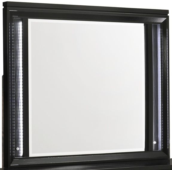 Crown Mark Cressida Black Dresser Mirror-0