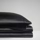 Olliix by Madison Park Essentials 6-Piece Black California King Satin Wrinkle-Free Luxurious Sheet Set-2