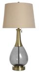 StyleCraft Brass Smoke Table Lamp-0