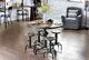 Furniture of America® Foskey 5-Piece Antique Black/Natural Tone Dining Set-1