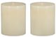 A & B Home Ivory White Unscented Soy Wax Candle-0