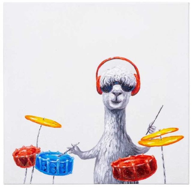 YHD Llama Play for You II Wall Art-0