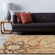 Surya Athena Brown Floral 5'x8' Area Rug-3