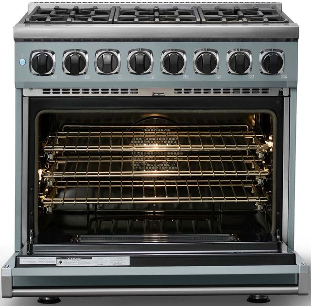 Viking® 7 Series 36" November Sky Pro Style Dual Fuel Range-1