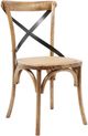 Forty West Brody Medium Brown X-Back Side Chair-0