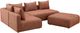 TOV Furniture Hangover 4-Piece Red Modular Chaise Sectional-4