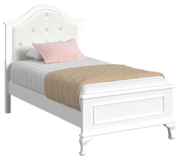 Elements International Jesse 4-Piece White Youth Twin Panel Bedroom Set-2