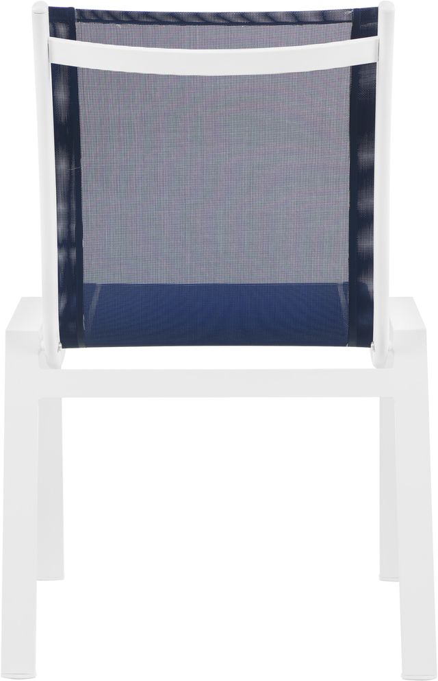 Meridian Furniture Nizuc 2-Piece Navy Outdoor Patio Mesh Dining Chairs-3