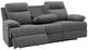 Signature Design by Ashley® Side-Swipe Charcoal Manual Reclining Sofa with Drop Down Table-1