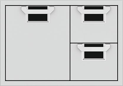 Aspire By Hestan® AESDR Series 30" Stealth Double Drawer and Storage Door Combination-0