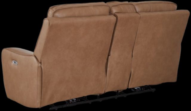 Signature Design by Ashley® DeepWakes Caramel Power Reclining Loveseat with Console and Adjustable Headrest-3