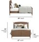 Flexsteel® Verona Brown Oak Queen Panel Bed-2