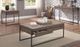 American Wholesale Furniture Noah Gray Sofa Table with Black Base-1