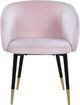 Meridian Furniture Louise Pink Velvet Dining Chair-3