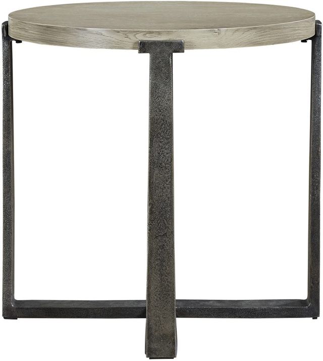 Signature Design by Ashley® Dalenville Gray Round End Table-1