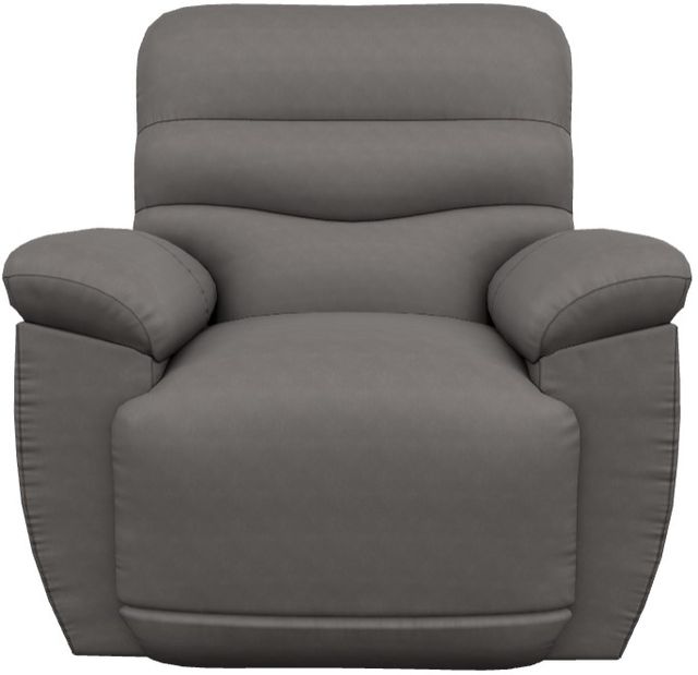 La-Z-Boy® Joshua Gray Leather Power Rocking Recliner with Headrest-1