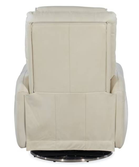 Hooker® Furniture RC Steffen Aline Snow Swivel Power Recliner with Power Headrest-2