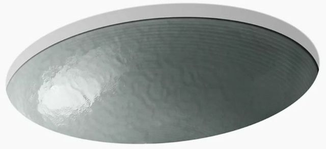 Kohler Whist® Opaque Stone 19" Oval Wall-Mount/Undermount Bathroom Sink, No Overflow-0