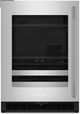 KitchenAid® 24" 4.8 Cu. Ft. Black and Stainless Steel Undercounter Beverage Centre-0