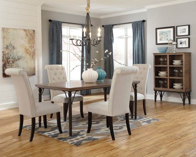 Signature Design by Ashley® Tripton Linen Upholstered Dining Side Chair-3