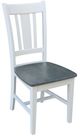 John Thomas Furniture® Dining Essentials San Remo Heather Gray/White Chair-0