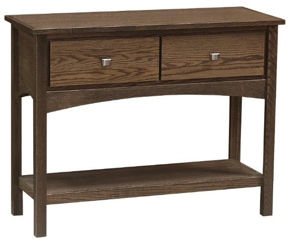 Wolfcraft Furniture Mcmillan Brown 2-Drawer Sofa Table-0