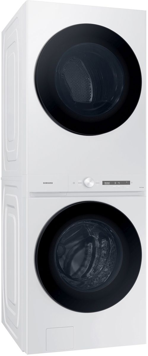 Samsung Bespoke White Gas Laundry Center, 4.6 Cu. Ft. Washer, 7.6 Cu. Ft. Dryer-3